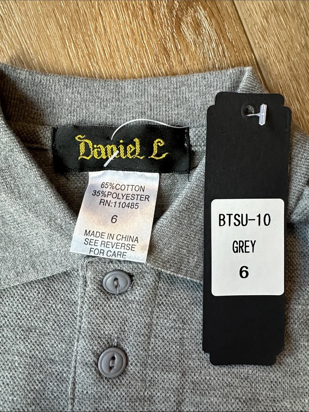 Kids’ Daniel L Gray Short Sleeve Polo Shirt NWT Size 6